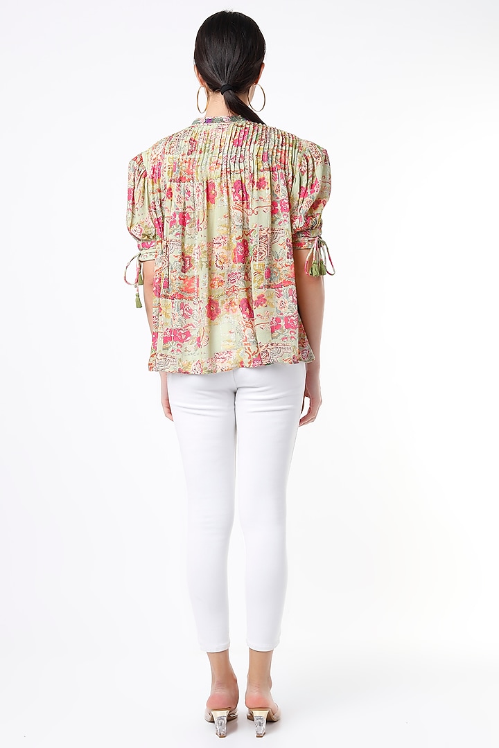 Mint Printed Top by Hemant and Nandita at Pernia's Pop Up Shop