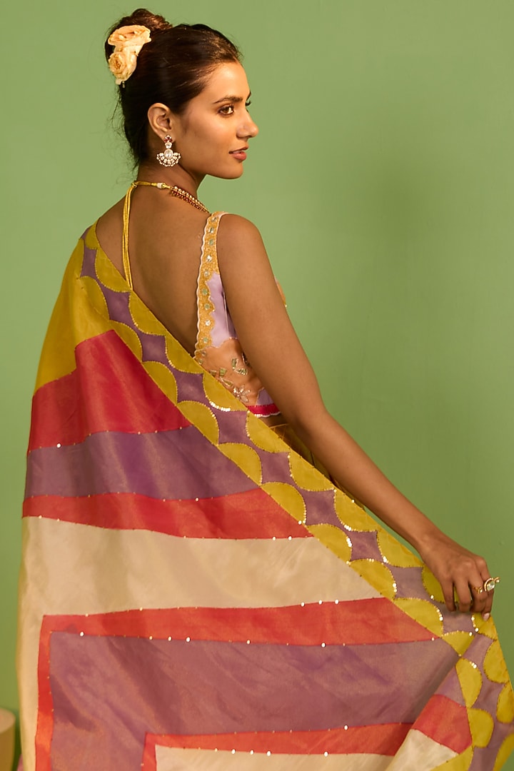 Yellow Banarasi Silk Gota Patti & Sequins Work Wedding Lehenga Set by House of Armuse at Pernia's Pop Up Shop