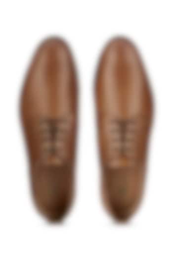 Tan Leather Loafers by HATS OFF ACCESSORIES