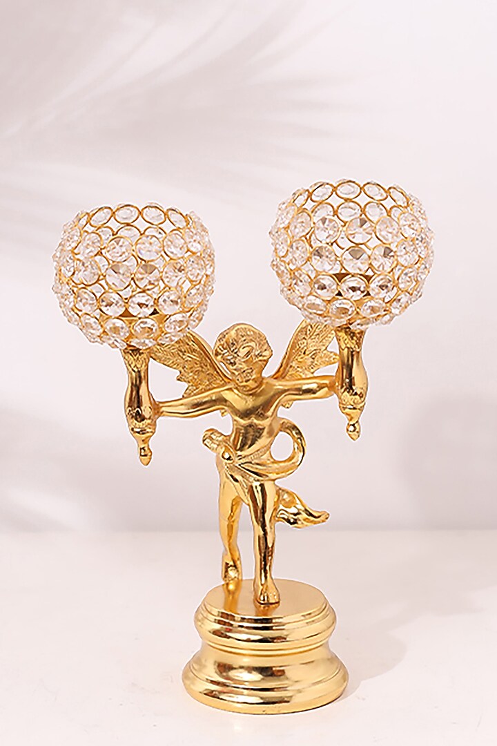 Gold Metal Antique Decorative Candle Holder by Order Happiness at Pernia's Pop Up Shop