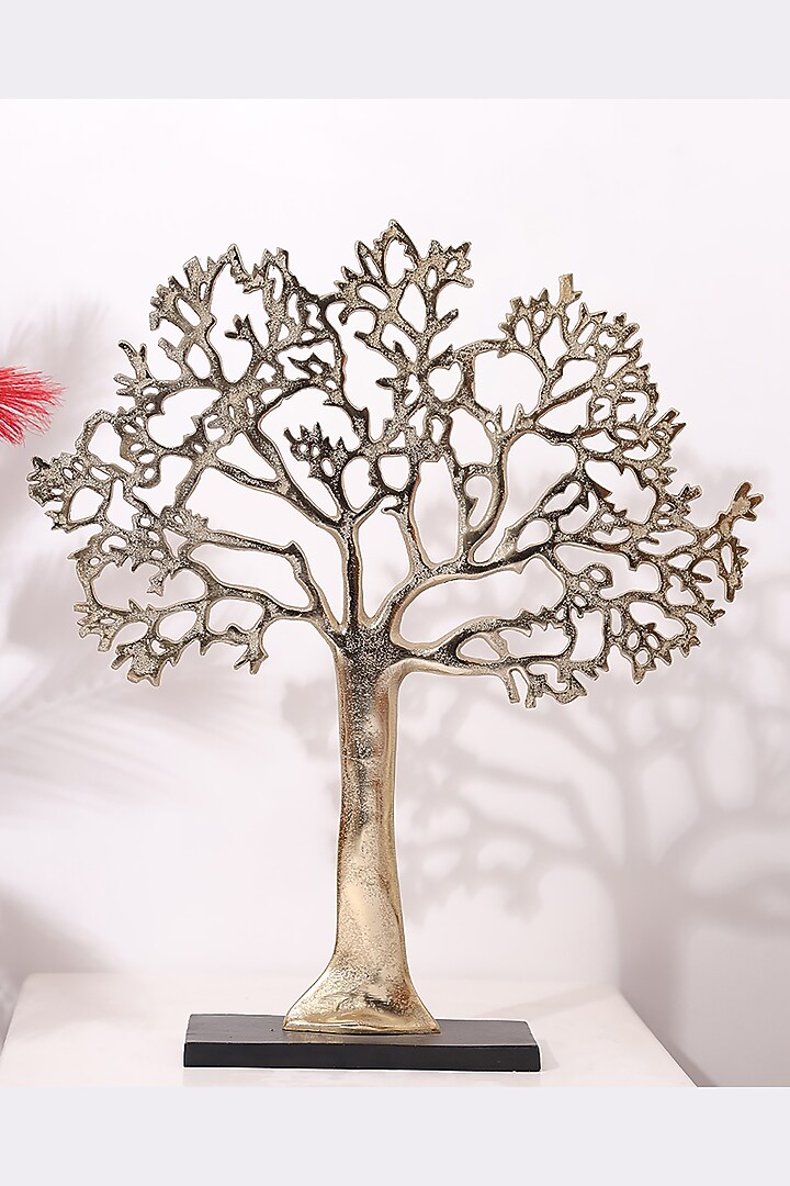 Gold Metal Tree Table Top Decorative Showpiece by Order Happiness at ...