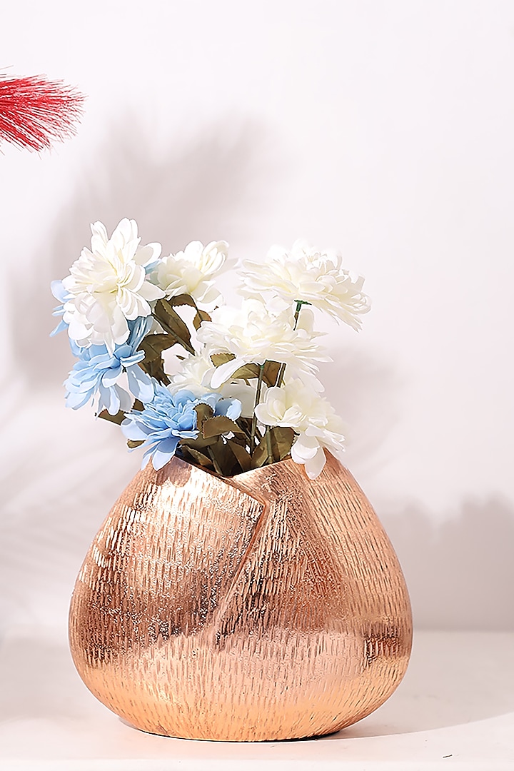 Copper Decorative Flower Vase by Order Happiness