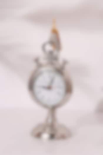 Silver Metal Decorative Small Clock by Order Happiness