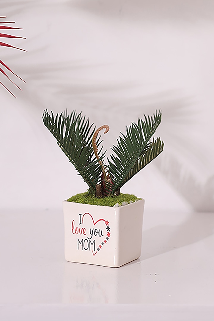 White Small Square Vase by Order Happiness at Pernia's Pop Up Shop