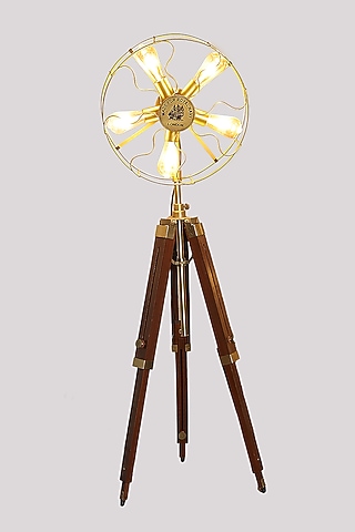 Brown Wooden Floor Lamp by Order Happiness