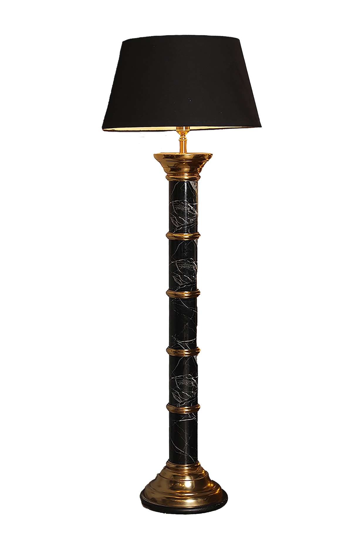 Black Metal Cylindrical Floor Lamp by Order Happiness at Pernia's Pop Up  Shop