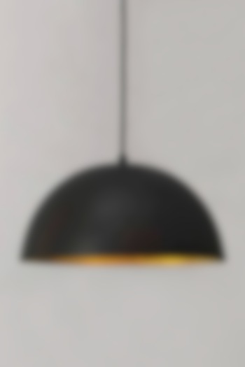 Black Ceiling Lamp In Metal by Order Happiness