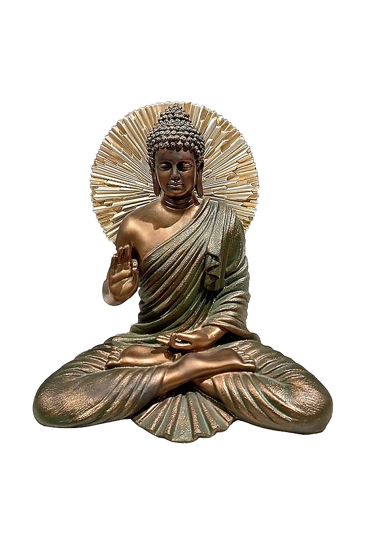 Light Green Polyresin Buddha Idol  by Order Happiness
