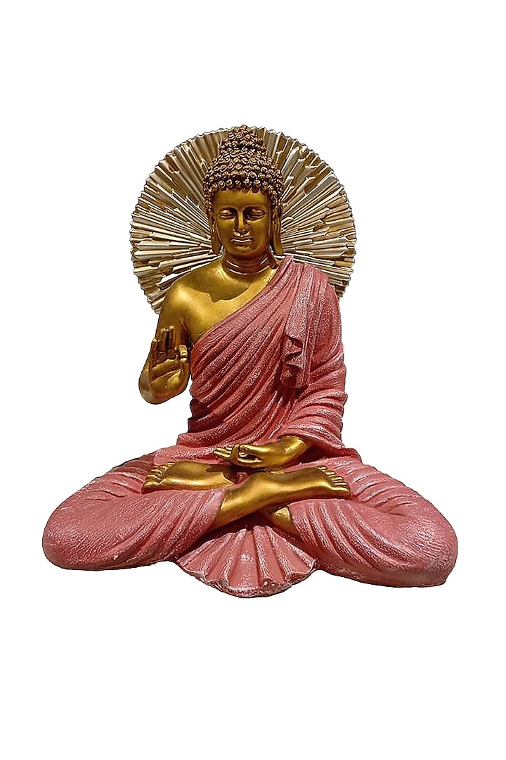 Pink Polyresin Buddha Idol by Order Happiness