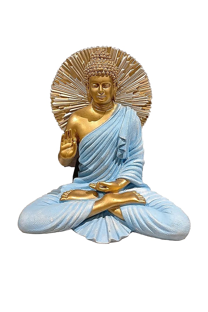 Blue Polyresin Buddha Idol by Order Happiness