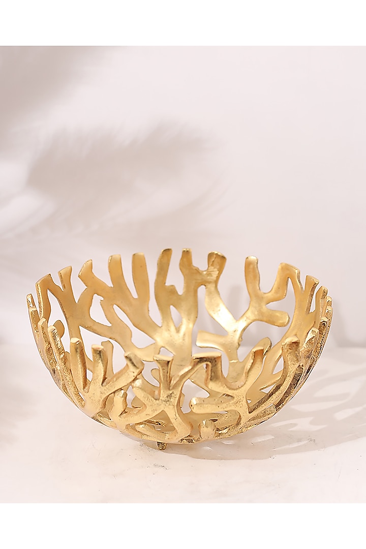 Gold Metal Bowl by Order Happiness