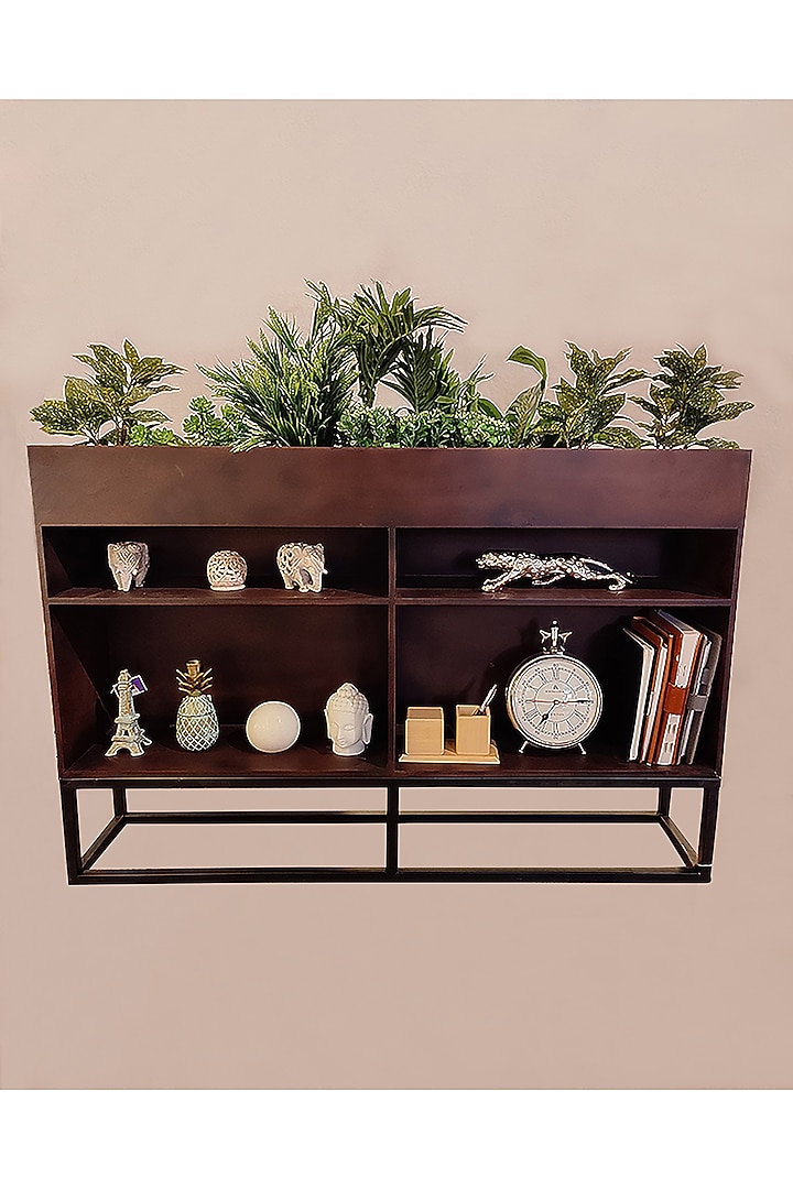 Brown Wooden & Metal Book Holder by Order Happiness at Pernia's Pop Up Shop