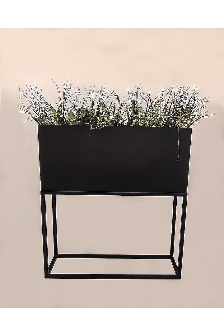 Black Metal Planter Stand by Order Happiness at Pernia's Pop Up Shop