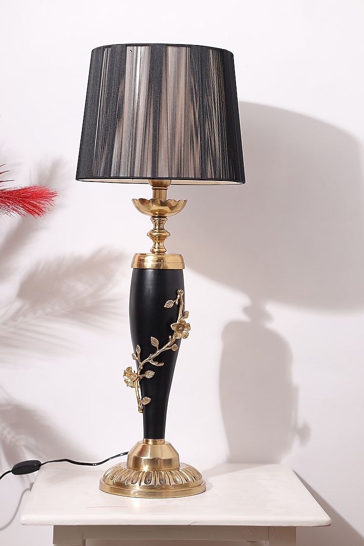 Gold & Black Metal Table Lamp by Order Happiness
