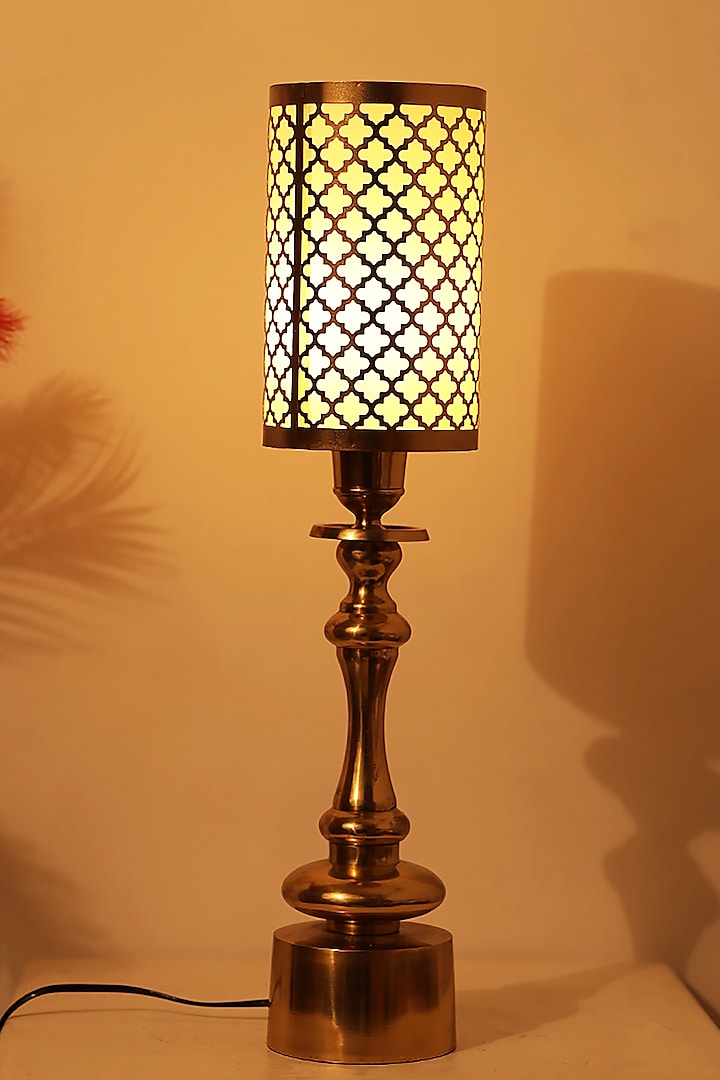 Golden Metal Lamp by Order Happiness