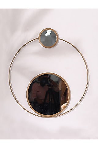 Gold Metal Wall Mirror by Order Happiness