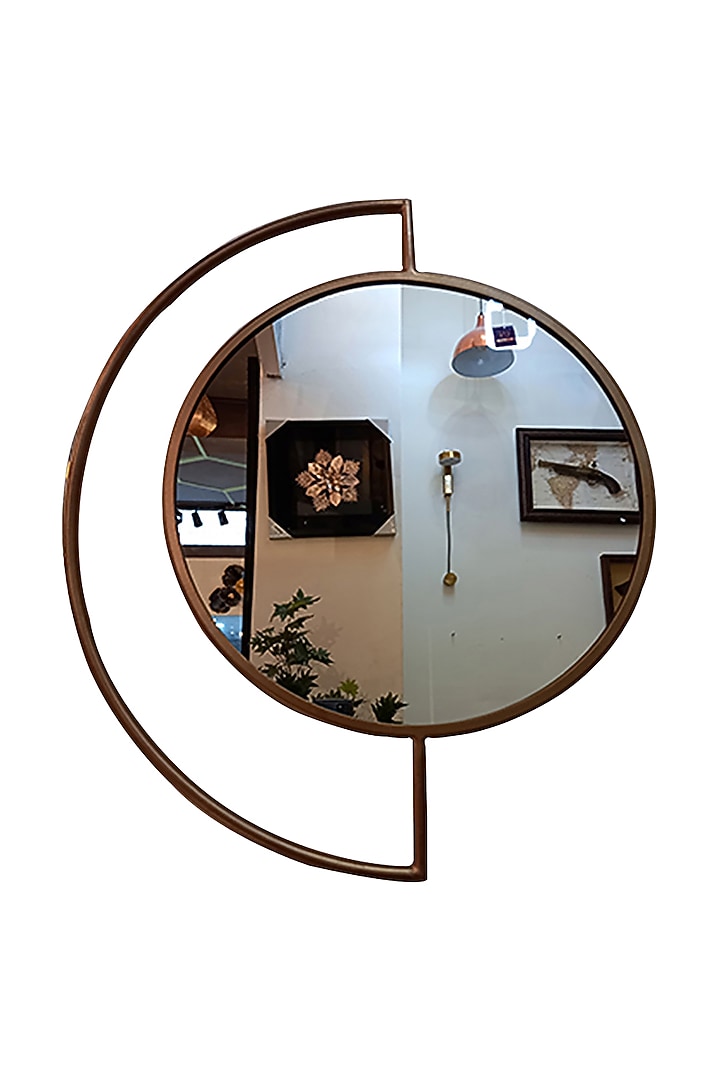 Gold Wall Mirror In Metal Design by Order Happiness at Pernia's Pop Up