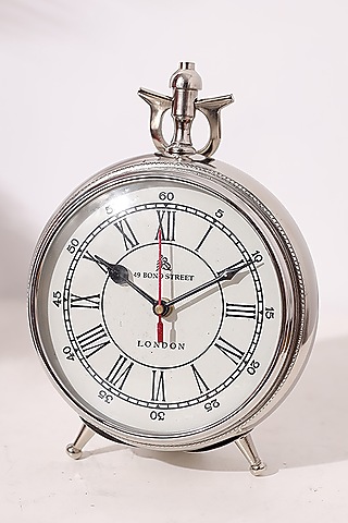 Silver Metal Clock by Order Happiness