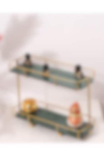 Green & Gold Metal Cake Stand by Order Happiness at Pernia's Pop Up Shop