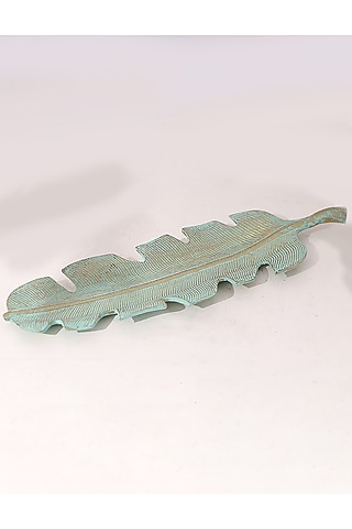 Sea Green Metal Platter by Order Happiness