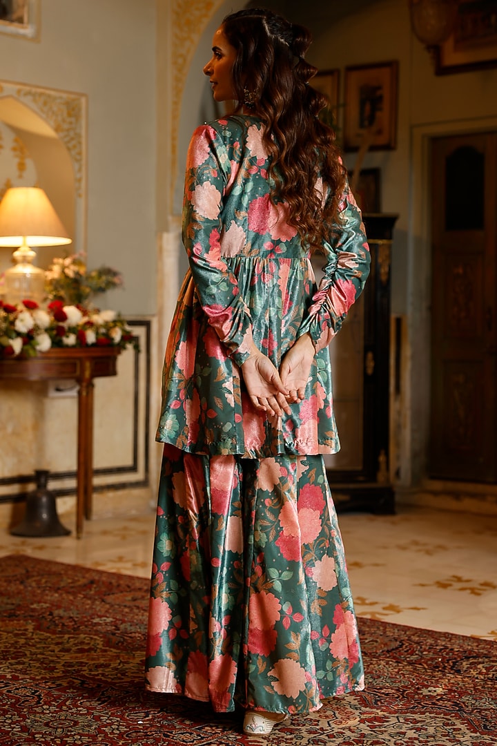 Velvet Green Gharara main image 1