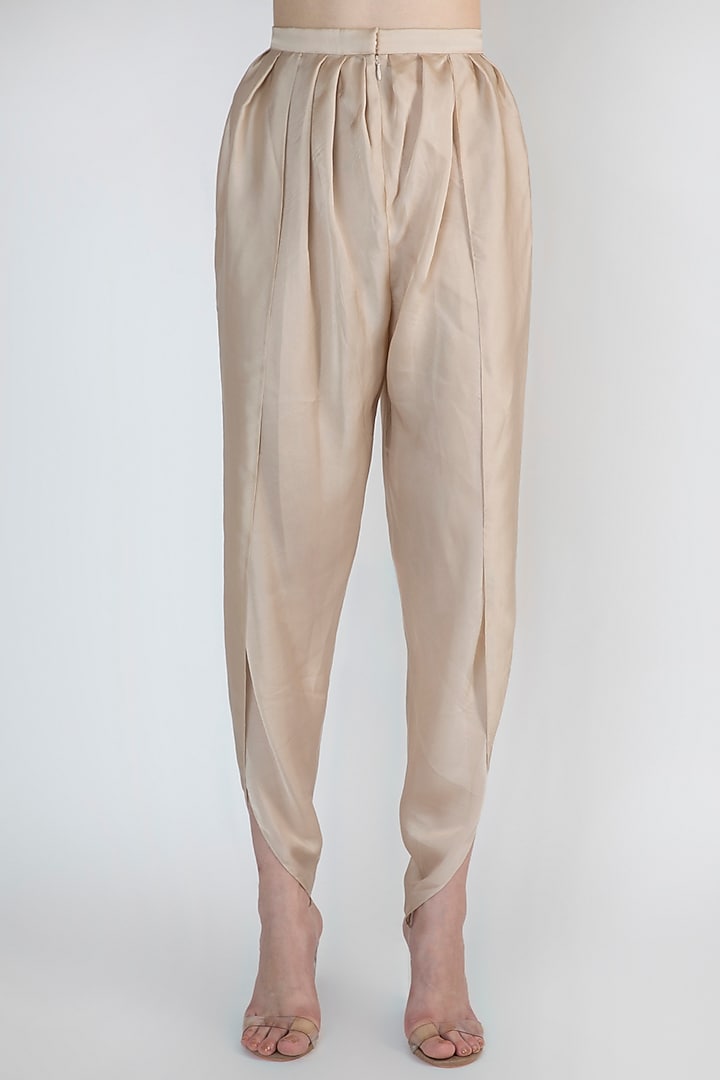 Blush Pink Embroidered Kurta With Dhoti Pants by Himani And Anjali Shah at Pernia's Pop Up Shop