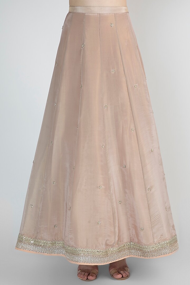 Blush Pink Embroidered Wedding Lehenga Set by Himani And Anjali Shah at Pernia's Pop Up Shop