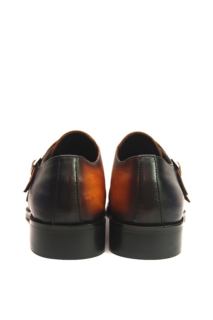 Multi-Colored Leather Handmade Monk Shoes by Harper Woods at Pernia's Pop Up Shop