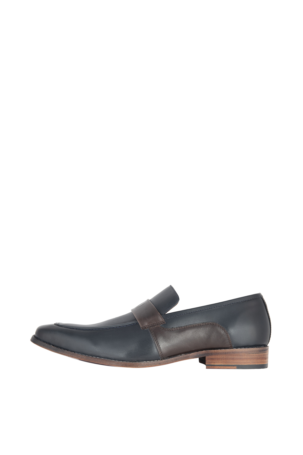 Navy Blue Hand Painted Loafers by Harper Woods