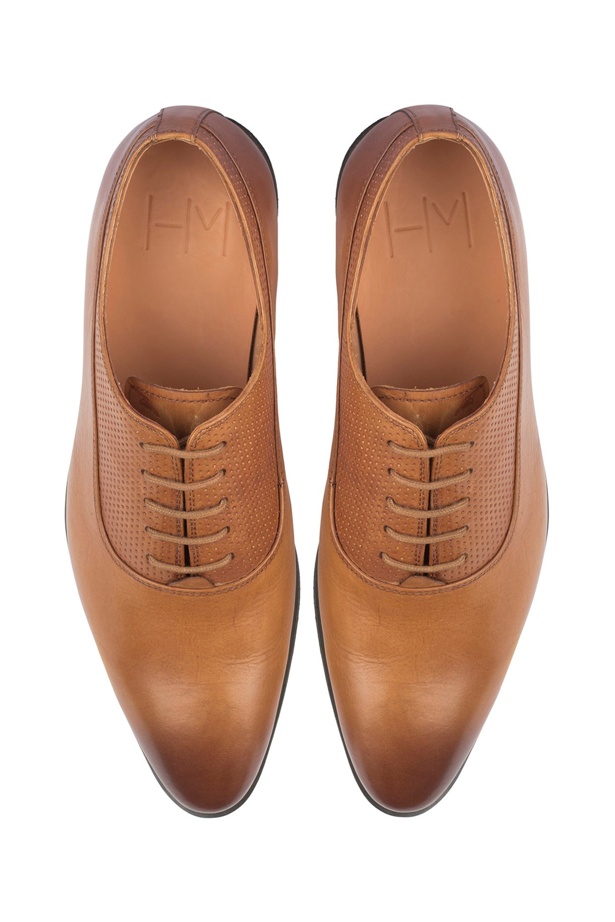 Tan Printed Formal Shoes Design by 