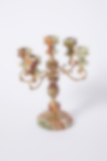 Cream Five Pin Candle Stand by Home Couture Collective