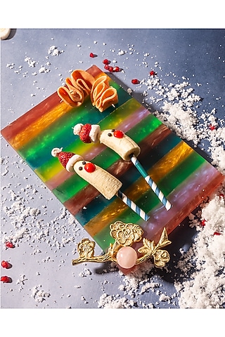 Multi-Colored Resin Decorative Platter by Home Couture Collective
