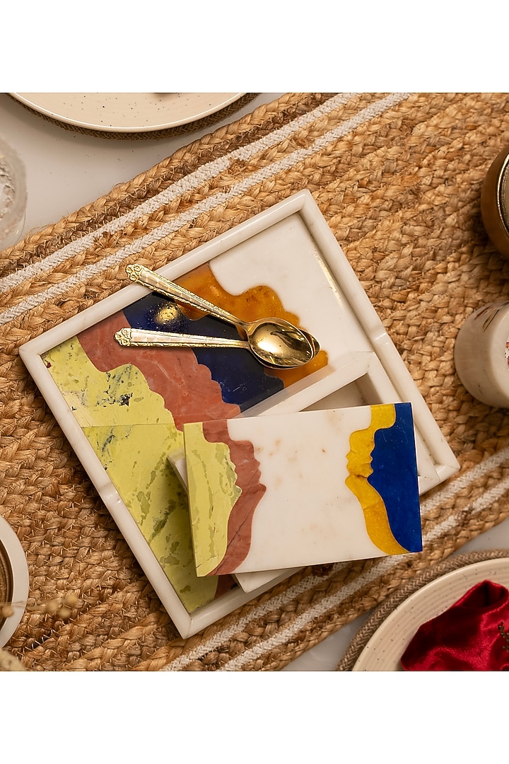 White Marble Box With Lid by Home Couture Collective at Pernia's Pop Up Shop