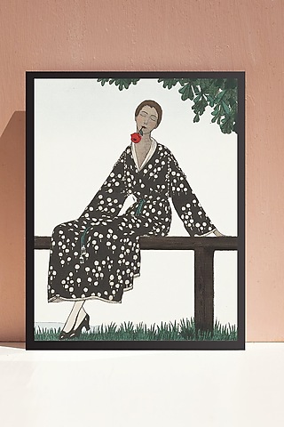 Contemporary Print On Canvas With Glass Top Wall Decor by Home Couture Collective