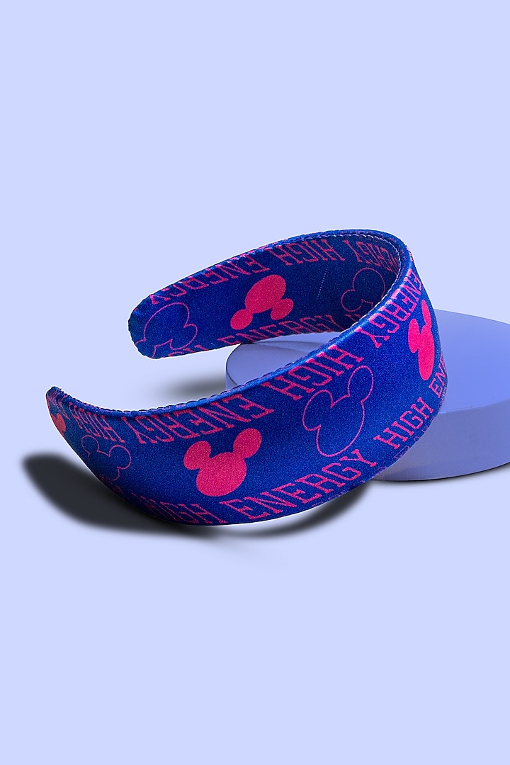 Pink & Blue Disney Mickey Printed Headband by Hair Drama Company