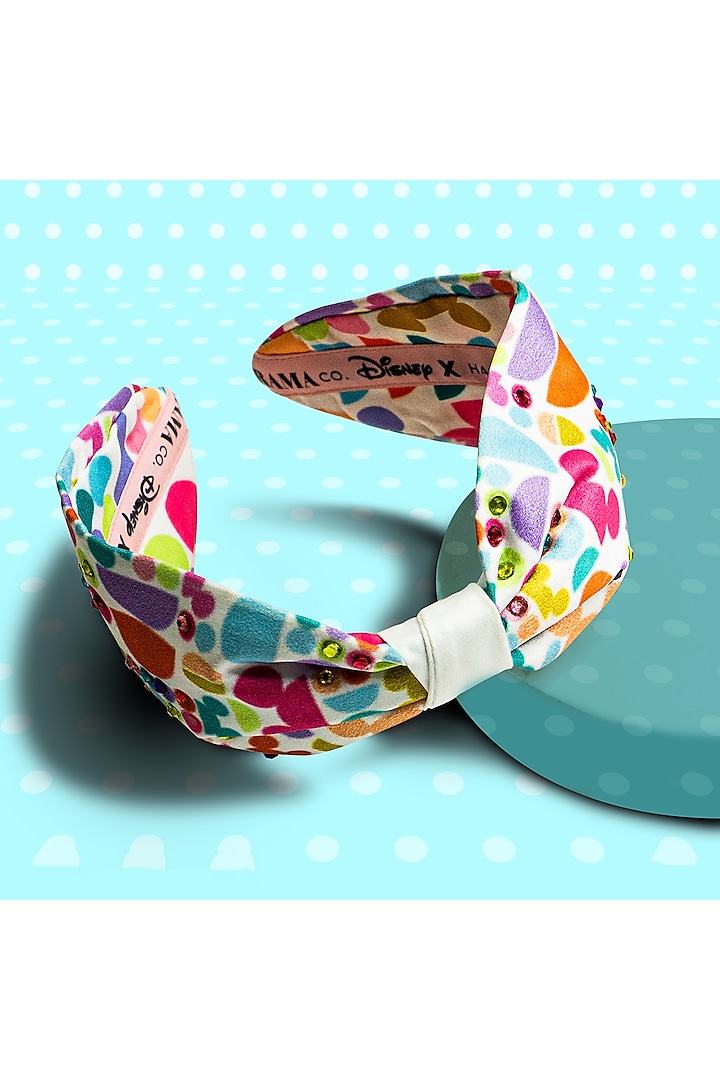 Multi Colored Disney Mickey Printed Knotted Headband by Hair Drama Company
