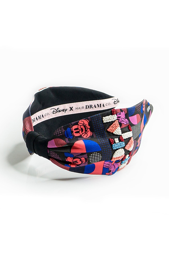 Multi Colored Embroidered Knotted Headband by Hair Drama Company at Pernia's Pop Up Shop