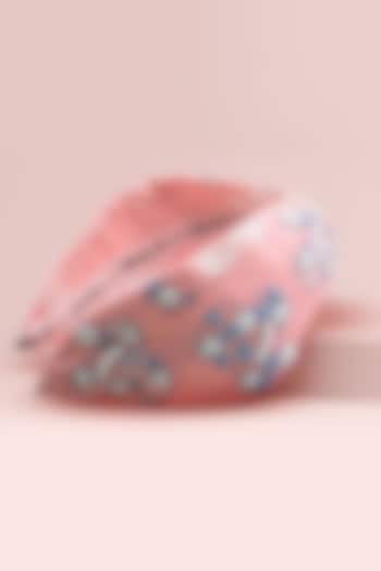 Baby Pink Disney Minnie Printed Knotted Headband by Hair Drama Company