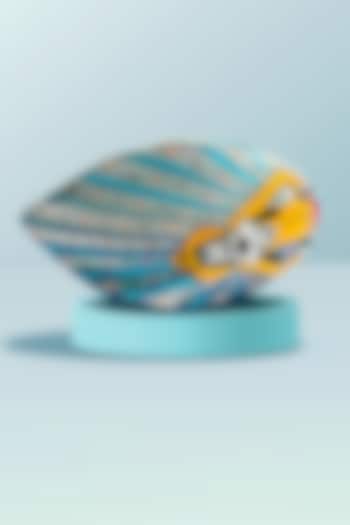 White & Blue Disney Goofy Printed Knotted Headband by Hair Drama Company