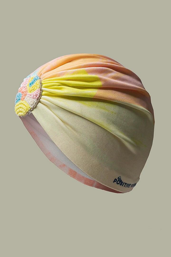 Multi-Colored Lycra Turban by Hair Drama Company at Pernia's Pop Up Shop