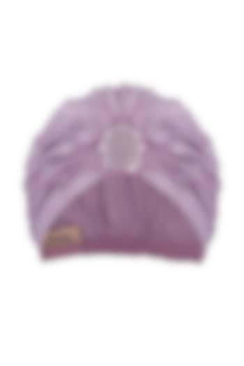 Lilac Golden Embroidered Turban by Hair Drama Company