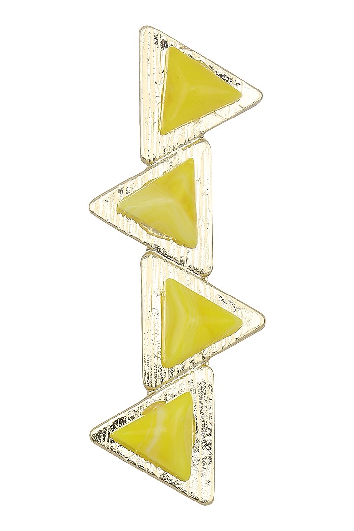 Yellow Geometric Hair Pin by Hair Drama Company