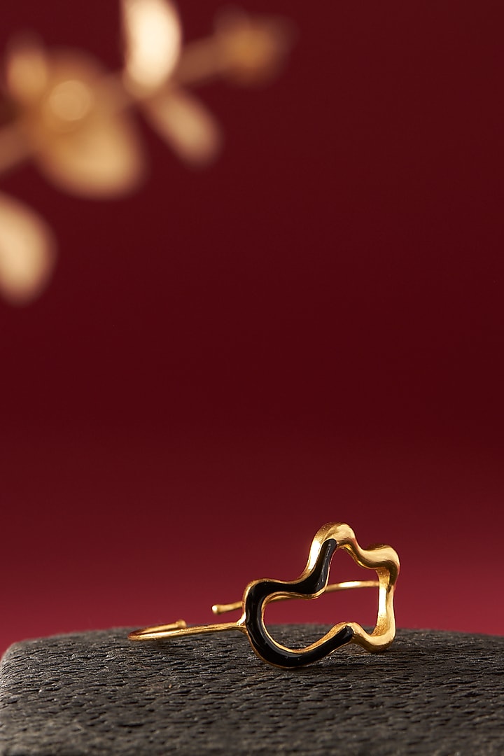 Gold Plated Handcrafted Enameled Bracelet by Hermosa By Srishti Bajaj at Pernia's Pop Up Shop