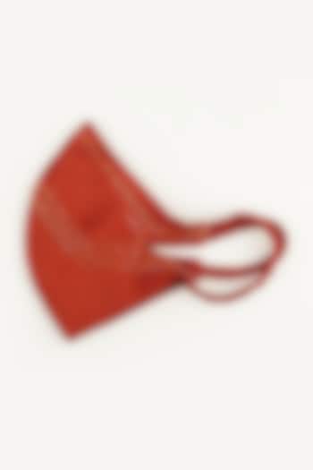 Rust Embellished Mask by Hemant Trevedi at Pernia's Pop Up Shop
