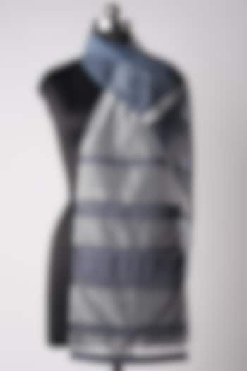 Grey Ombre Embroidered Stole by Hemant Trevedi at Pernia's Pop Up Shop