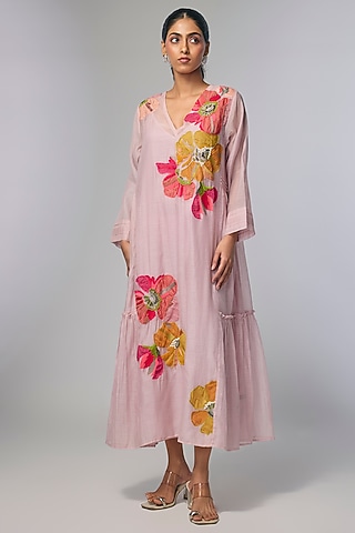 Buy Pink Brunch Dress for Women Online from India's Luxury Designers 2026