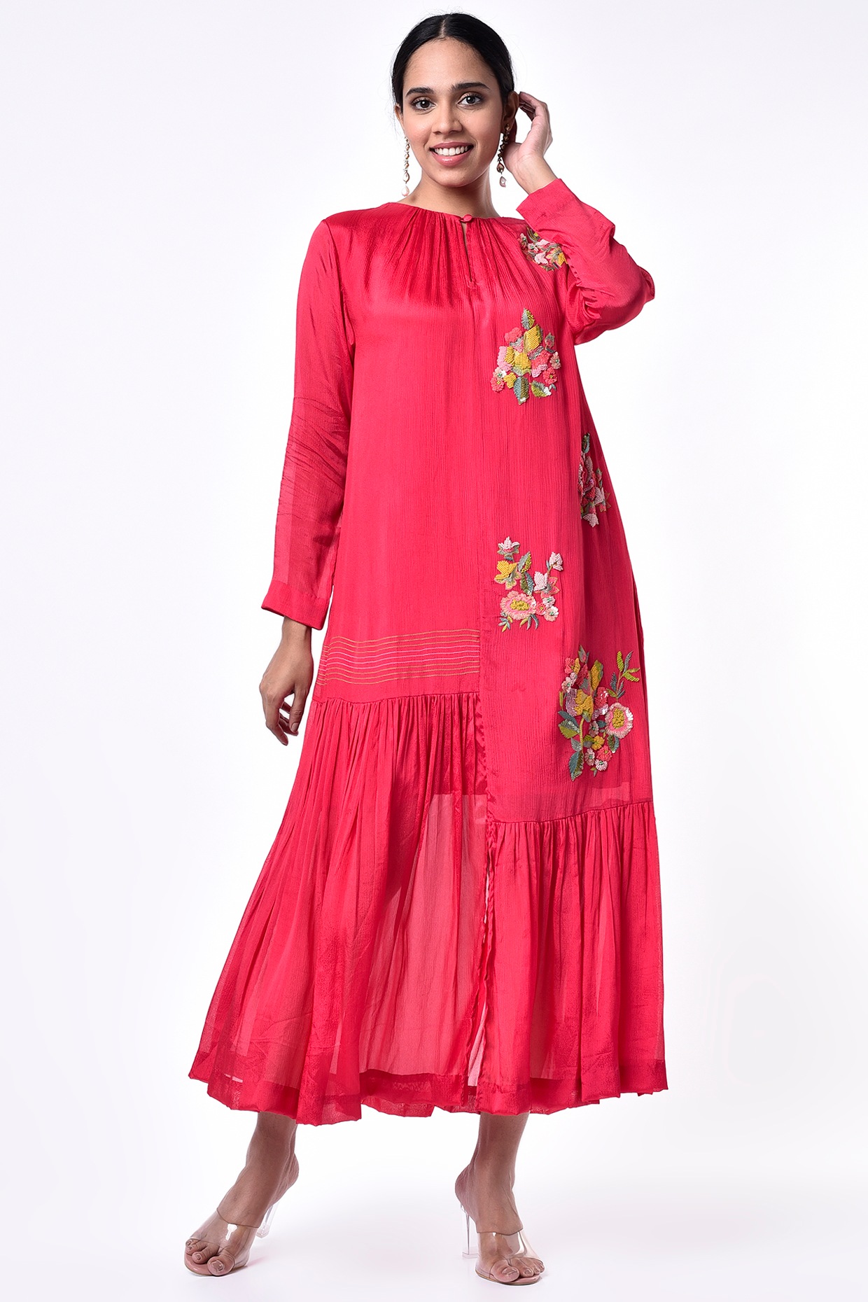 Full Sleeve Long Gown With Dupatta Online Shopping 2023