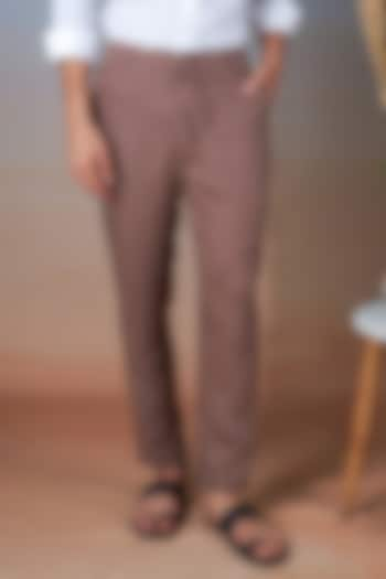 Coffee Pure Linen Pants by House of Cultura at Pernia's Pop Up Shop