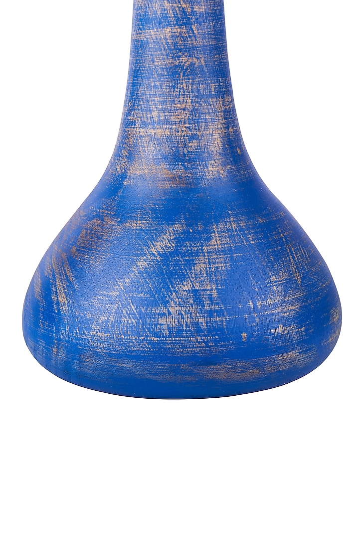 Blue Dewdrop Lightwood Sculptures (Set Of 3) by H2H at Pernia's Pop Up Shop