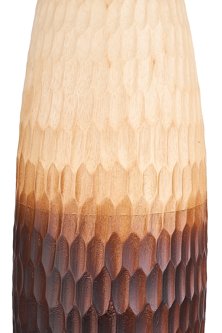 Dual Toned Lightwood Vases (Set of 2) by H2H at Pernia's Pop Up Shop